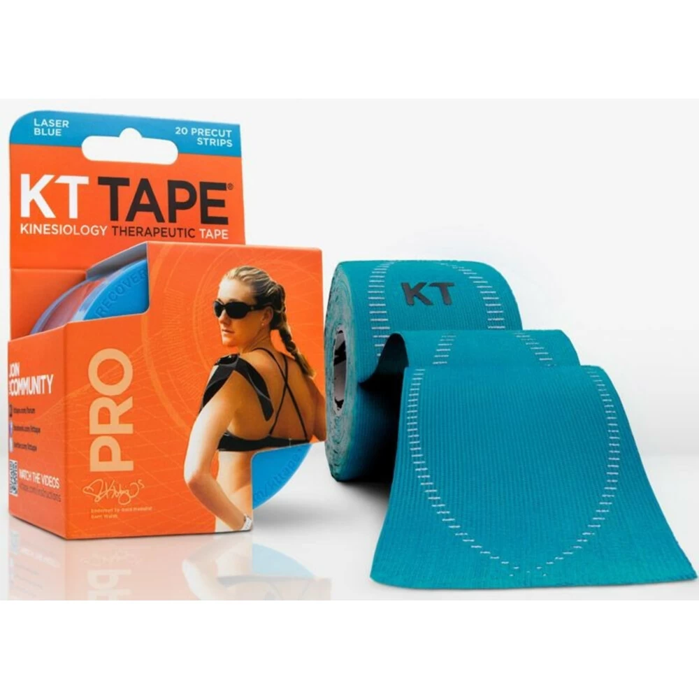 KT Tape Pro Strips Licht Blauw Rol - Afbeelding 2