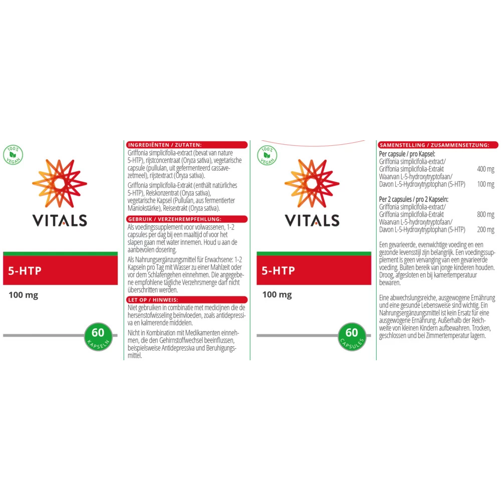 Vitals 5Htp 100 Mg - Afbeelding 3