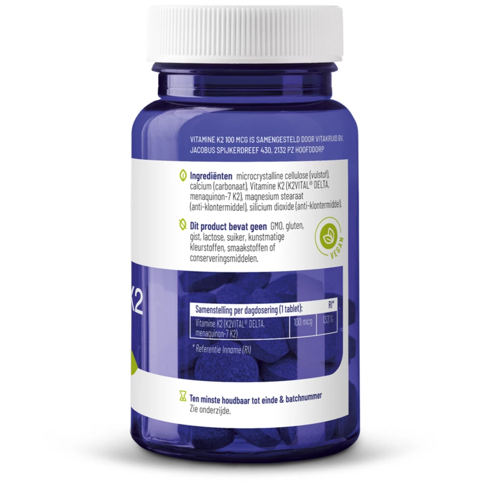 Vitakruid Vitamine K2 100 Mcg - Afbeelding 3