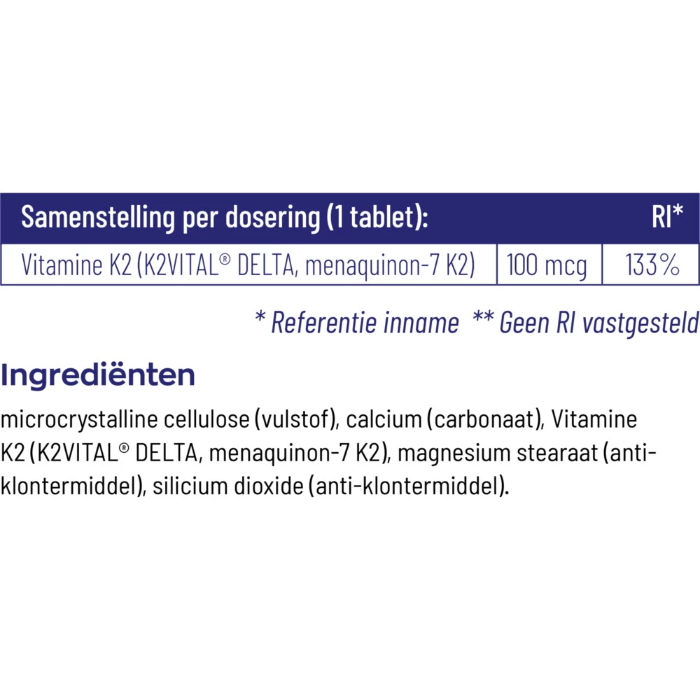 Vitakruid Vitamine K2 100 Mcg - Afbeelding 4