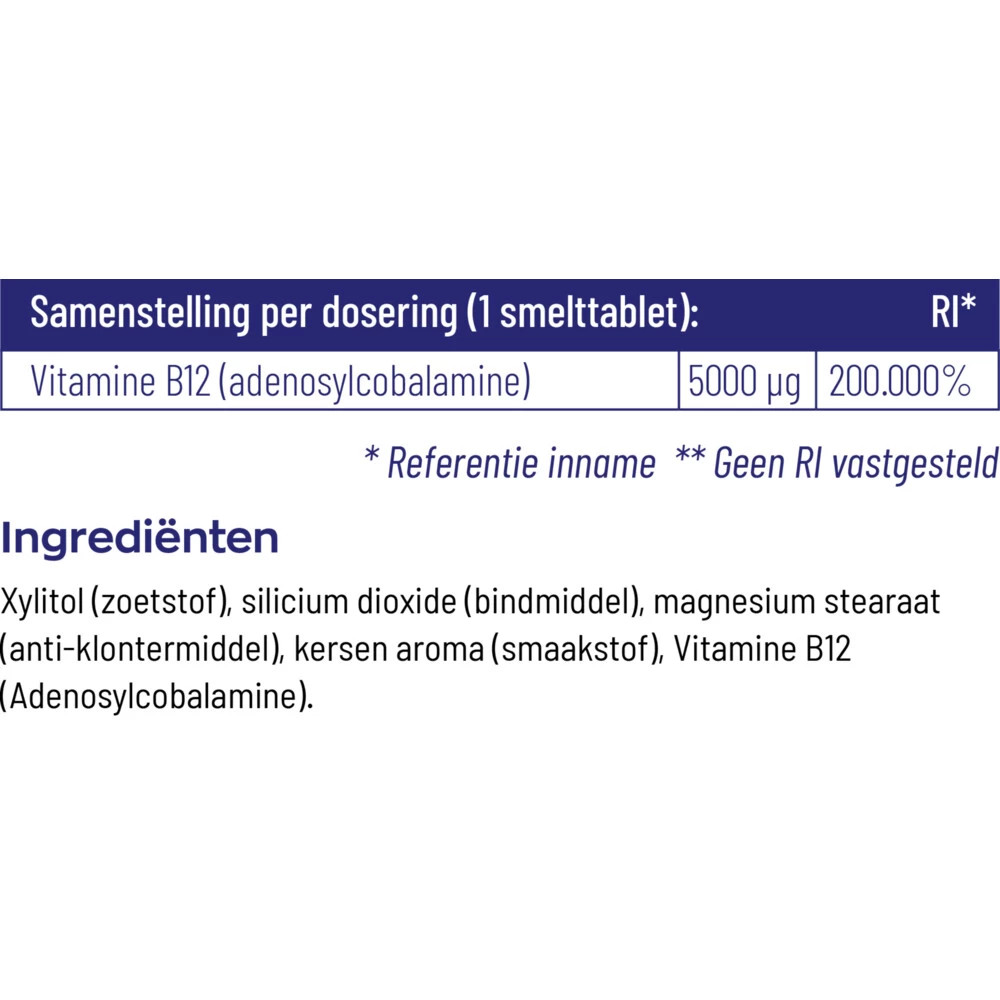 Vitakruid B12 Adenosyl 5000 Mcg - Afbeelding 4