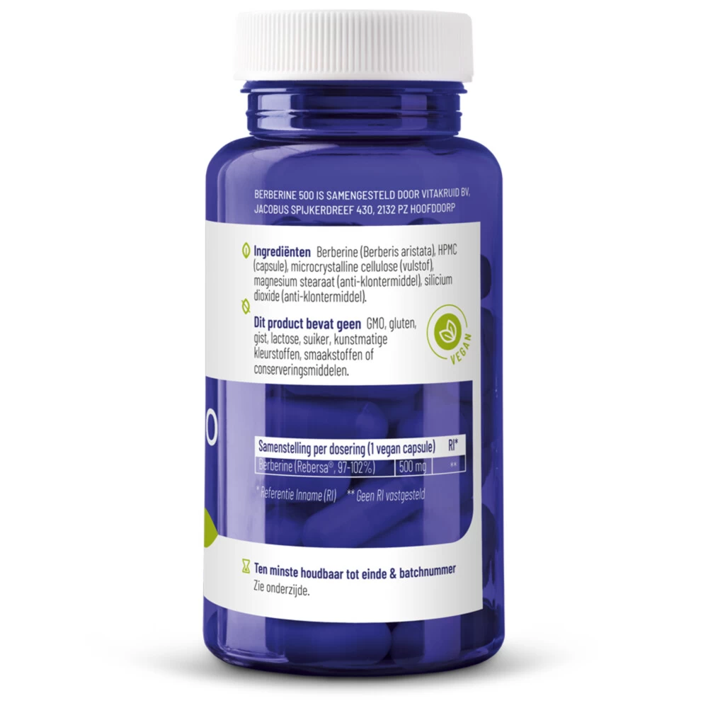Vitakruid Berberine 500 Rebersa - Afbeelding 2
