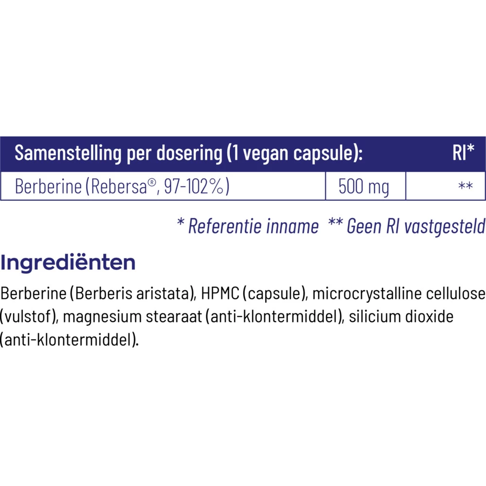 Vitakruid Berberine 500 Rebersa - Afbeelding 5