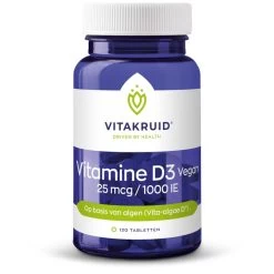 Vitakruid Vitamine D3 25 Mcg Vegan