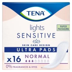 3x TENA Lights Sensitive Ultra Normal