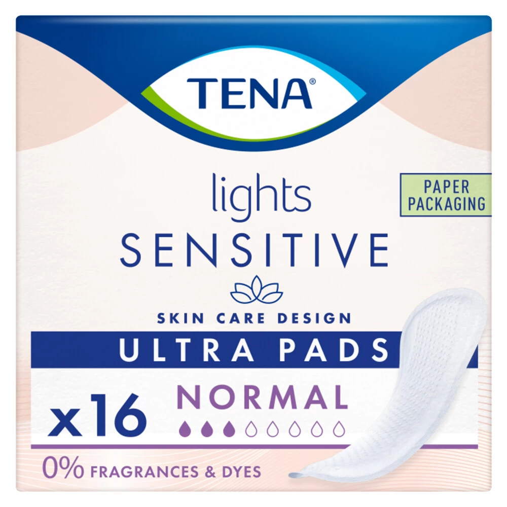 3x TENA Lights Sensitive Ultra Normal