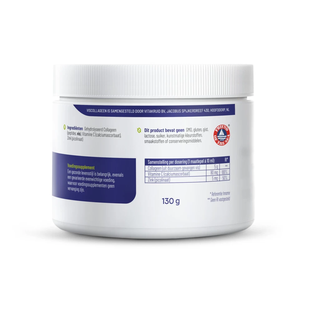 Vitakruid Pure Viscollageen Poeder Met C En Zink - Afbeelding 3