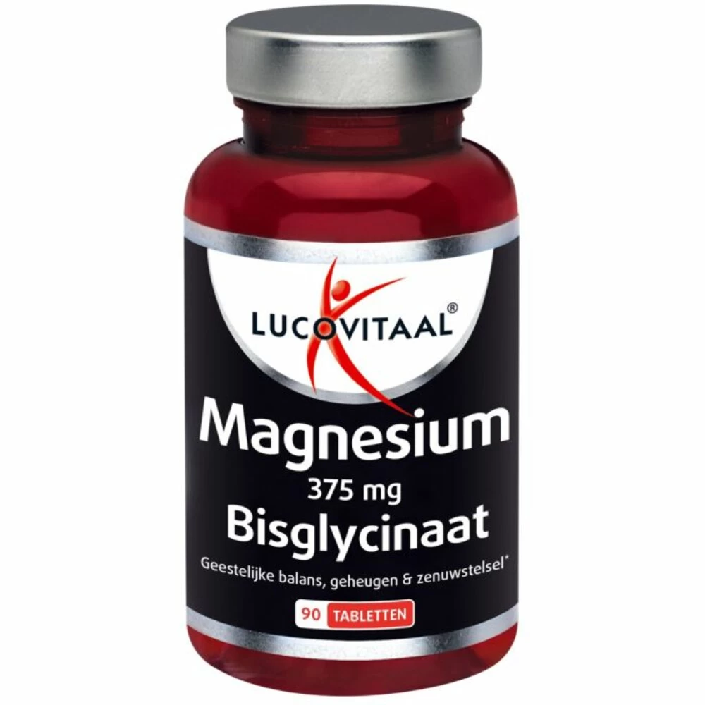 3x Lucovitaal Magnesium 375mg Bisglycinaat