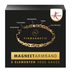 Lucovitaal Yinmagnetic Magneet Armband Goud