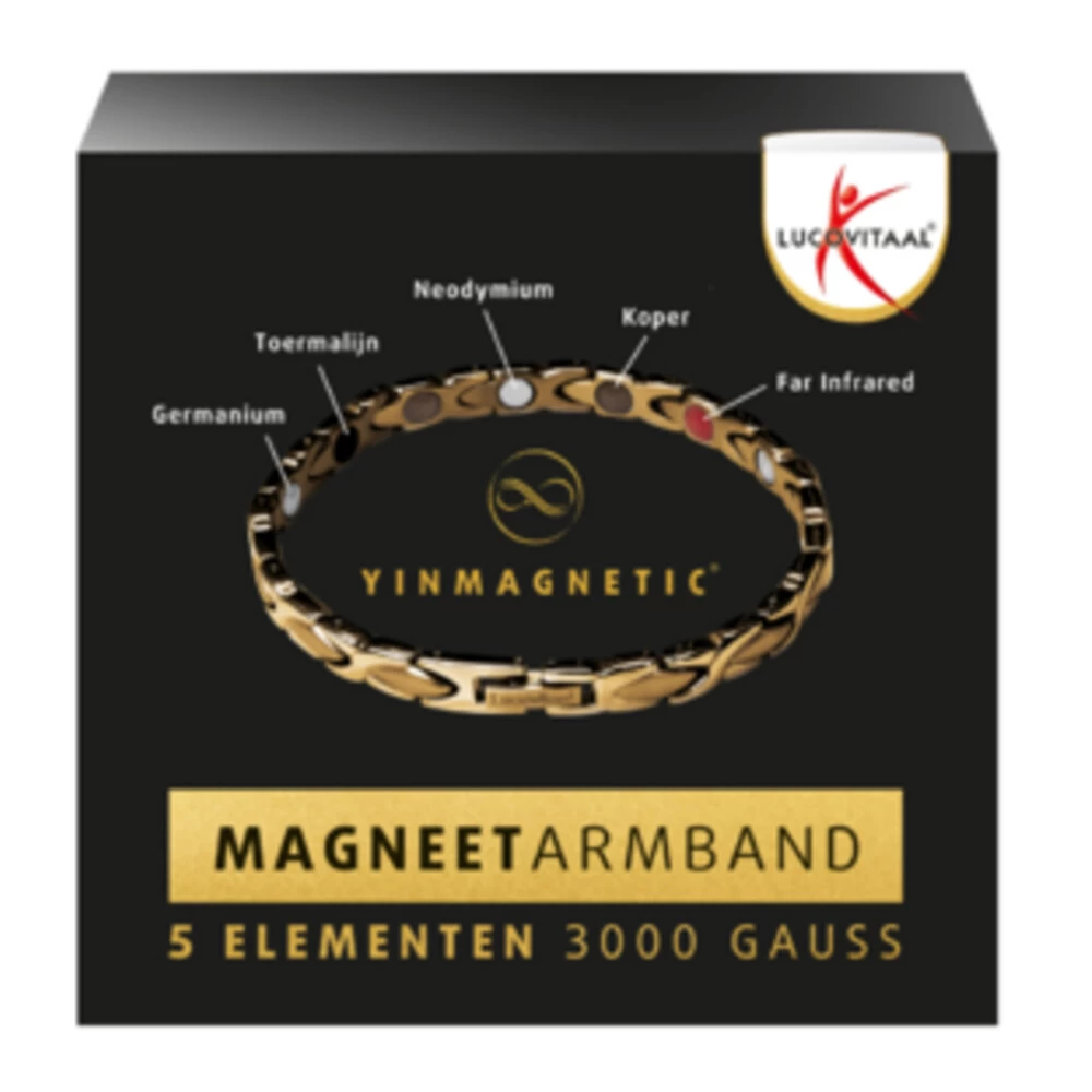 Lucovitaal Yinmagnetic Magneet Armband Goud