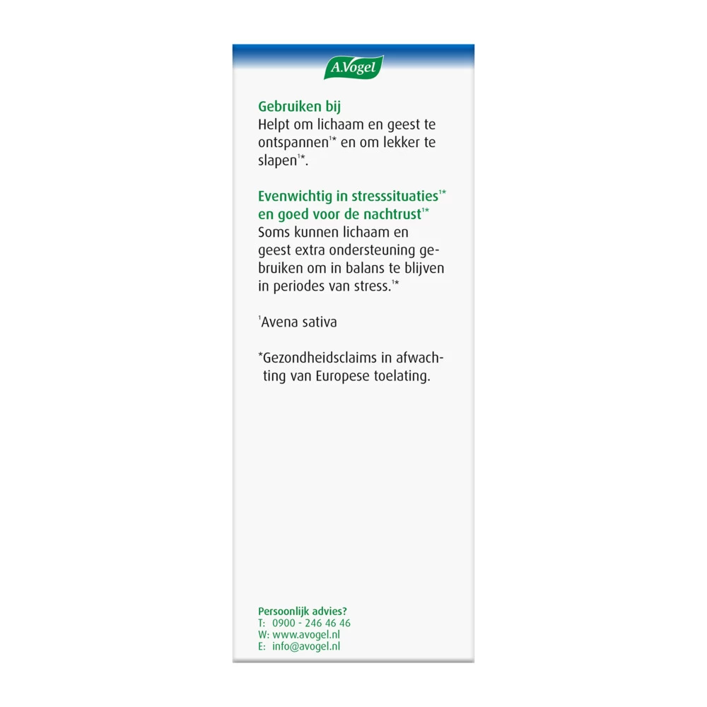 2x A.Vogel Avena Sativa Complex (Nacht)rust Druppels - Afbeelding 4