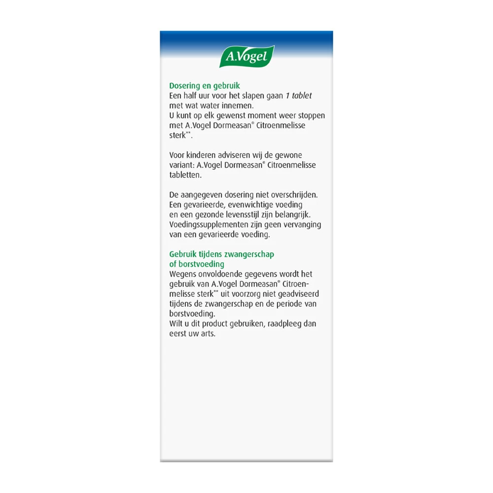 A.Vogel Dormeasan Citroenmelisse Sterk - Afbeelding 3