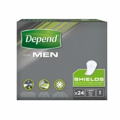 4x Depend For Men Shields