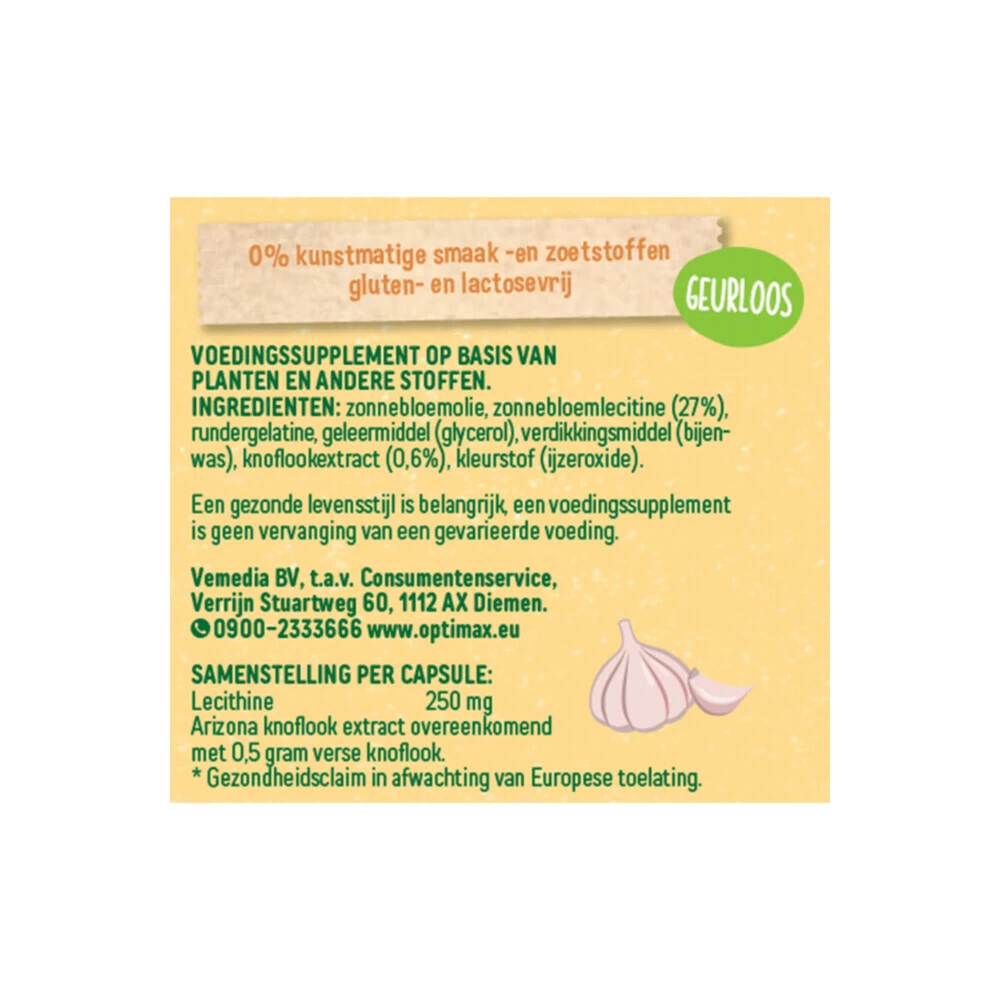 Optimax Arizona Knoflook Met Lecithine - Afbeelding 3