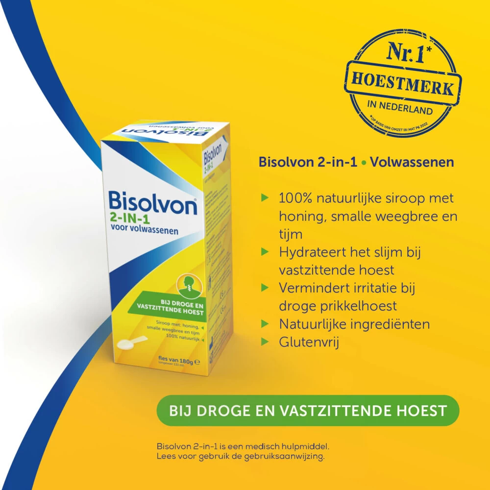 Bisolvon Hoestsiroop 2-in-1 Volwassenen - Afbeelding 2